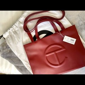 AUTHENTIC Telfar Shopper - Medium Oxblood